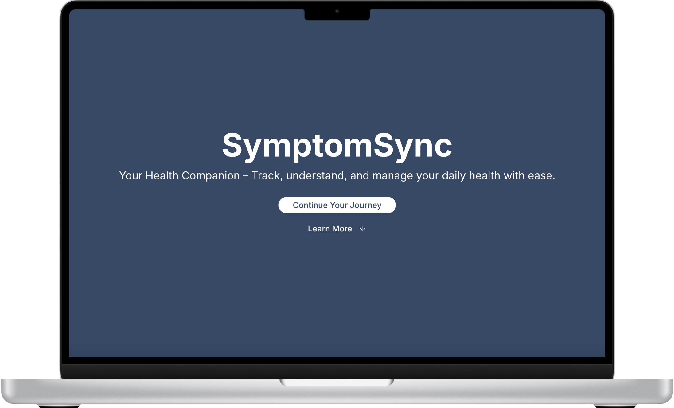 SymptomSync Landing Page